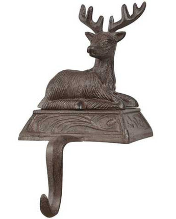 Esschert Design Cast Iron Deer Christmas Stocking Hanger
