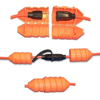 Farm Innovators Watertight Cord Connector, Industrial Orange