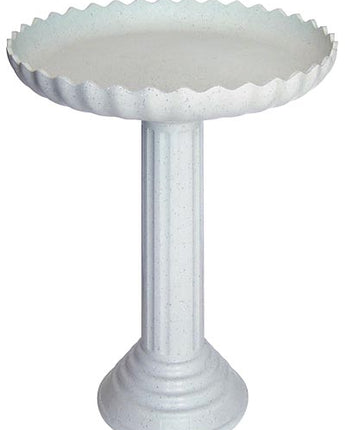 Farm Innovators Scalloped Heated Bird Bath & Pedestal