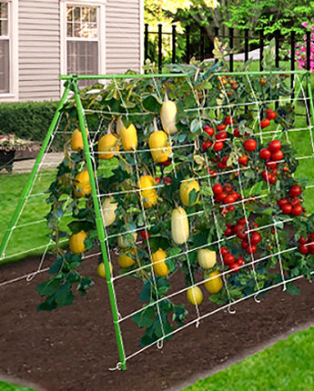 Gardeneer Vertical Trellis Kit, Green, 46.5"H