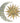 Gardman Aztec Sun and Moon Wall Art, Aged Gold, 26"W x  24"H