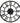 Gardman Giant Roman Numerals Wall Clock, Black, 22" dia.