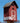 Bird In Hand Amish Made Summitville Stable Bird House, Red