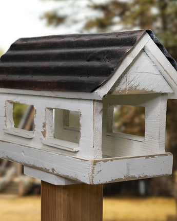 Bird In Hand Amish Made Covered Bridge Bird Feeder, Small