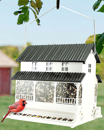 Farmhouse Style Absolute Squirrel Resistant Bird Feeder