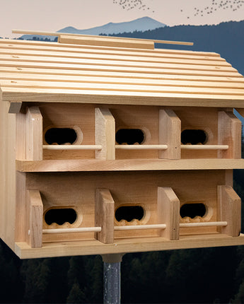 Heath Cedar Purple Martin House, Crescent Entrance Holes