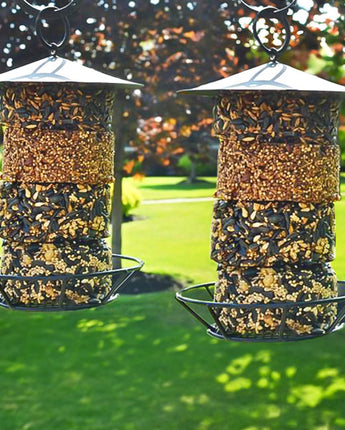 Heath Stack'ms Seed Cake Feeders with Roofs, Pack of 2