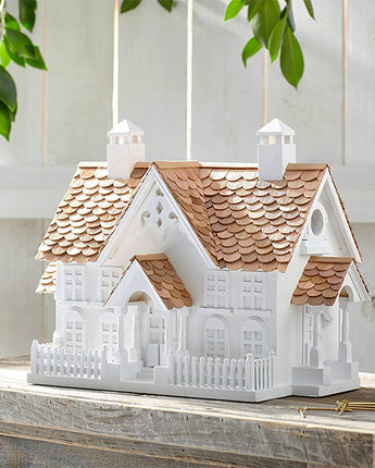 Home Bazaar Wrension Bird House, White