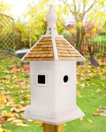 Home Bazaar Medium Enchantment Bird House, White