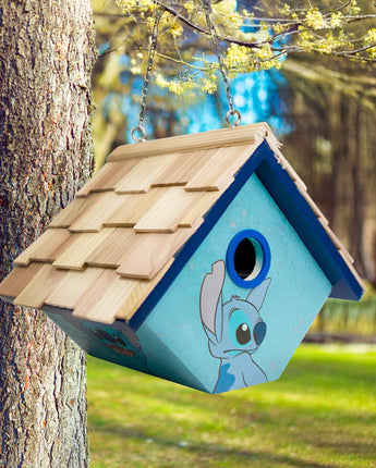 Home Bazaar Stitch Hanging Wren House, Blue