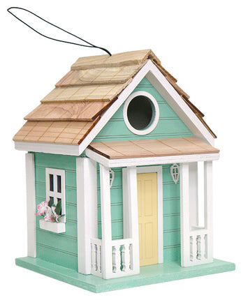 Home Bazaar Country Charmer Bird House, Aqua