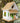 Home Bazaar Squirrel Cottage Bird House, Weathered White