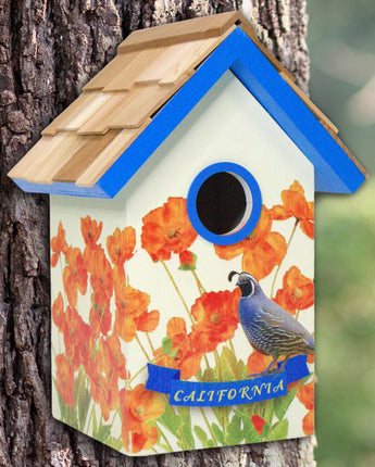 Home Bazaar California Bird Cottage, Orange Blossom