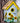 Home Bazaar Standard Bird Cottage, Sunflower Print