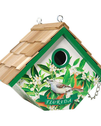 Home Bazaar Wren House for Florida, Orange Blossom Print