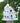 Home Bazaar Flower Pot Cottage Bird House, White