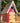 Home Bazaar Dockside Cabin Bird House, Red