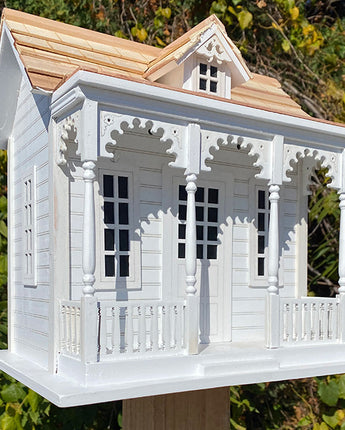 Home Bazaar Orchard Cottage Bird House, White