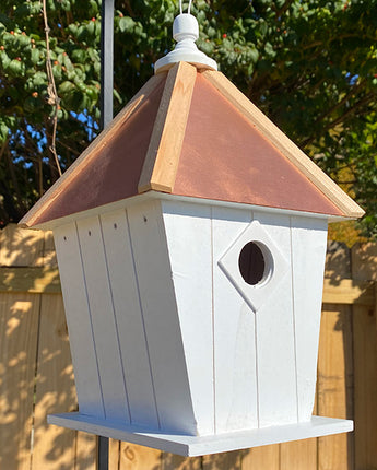 Home Bazaar Paxton Hanging Bird House with Cooper Roof