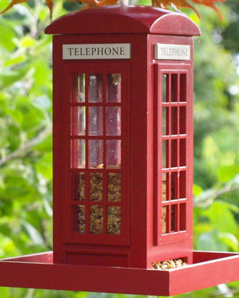 Home Bazaar Telephone Booth Bird Feeder