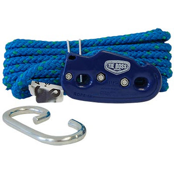 Tie Boss Cargo Tie Down & Storage Rope, 1/4", Blue