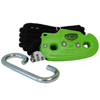 Tie Boss Cargo Tie Down & Storage Rope, 3/8", Lime Green