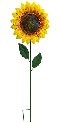 Land & Sea Metal Giant Sunflower Staked Yard Art, 56"H