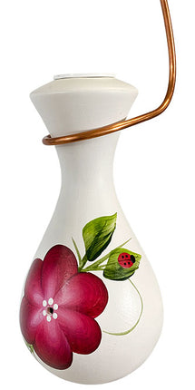 Lone Wolf Raindrop Hummingbird Feeder, Garnet Posy, 6 oz.