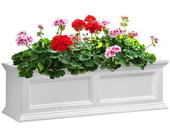 Mayne Fairfield Window Box, White, 36"L