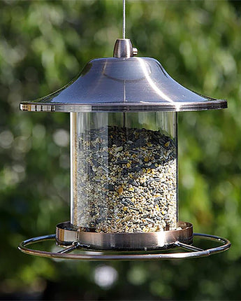 Golden Lantern Hopper Bird Feeder
