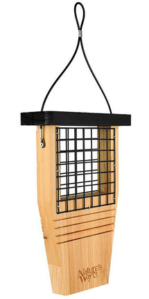 Nature's Way Cedar Suet Feeder with Tail Prop