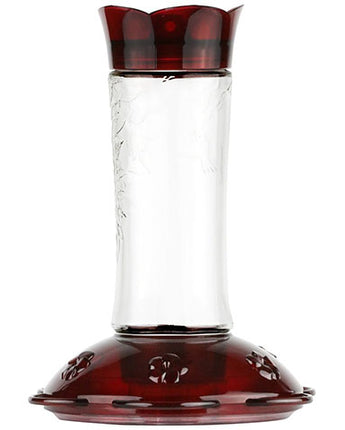 Nature's Way Classic Bottle Hummingbird Feeder, Red, 16 oz.