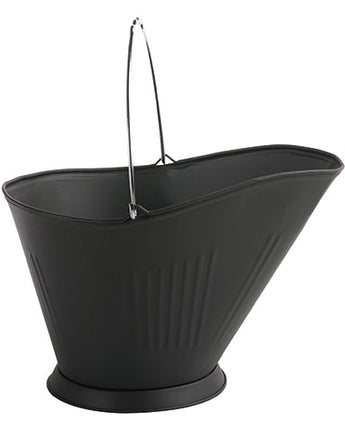 Panacea Coal Hod or Ash & Pellet Bucket, Black