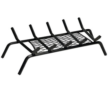 Panacea Five Bar Fireplace Grate with Ember Catcher, 23"