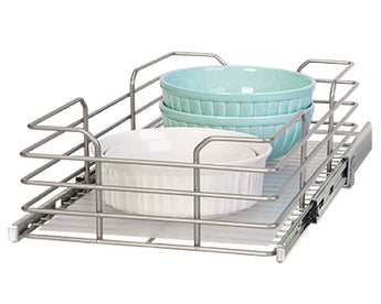 Grayline by Panacea Slide Out Basket for 12" Wide Cabinets