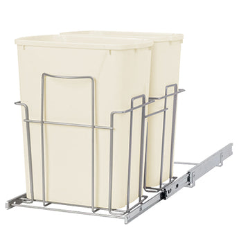 Grayline by Panacea Slide Out Frame with Two Trash Cans