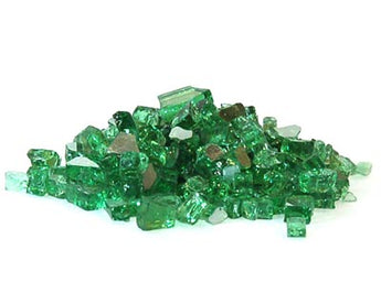 Panacea Fire Glass, Emerald Green, 10 lbs.