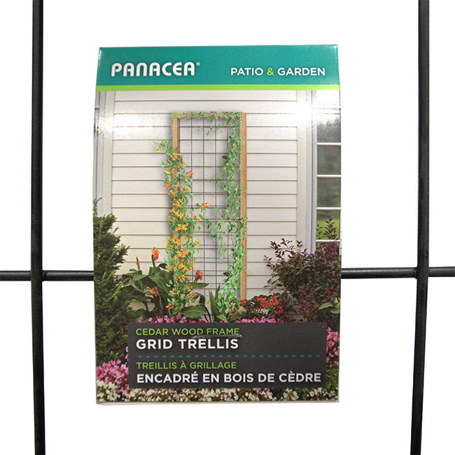panacea wood trellis Panacea Cedar Framed Wire Grid Trellis, Tan, 72"H – Newtown Feed & Supply