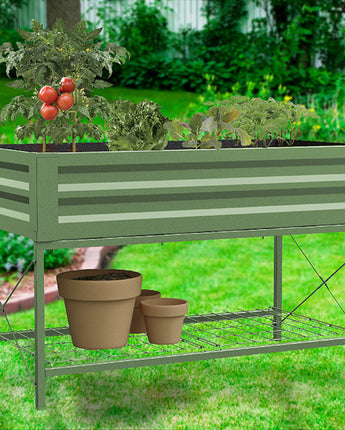Panacea Metal Raised Planter Bed with Stand, Green