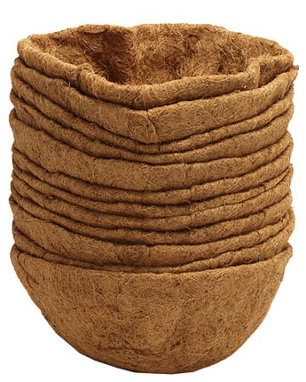 Panacea Round Coco Fiber Liners, 14" dia., Pack of 12