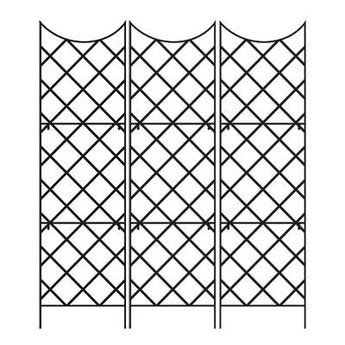 Panacea Giant Trellis, Black, 108"H, Pack of 3