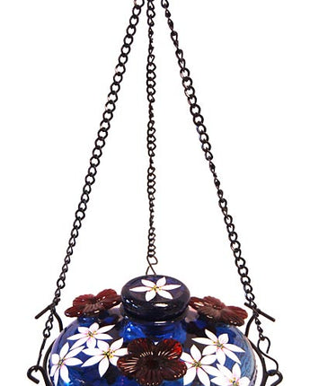 Parasol Bloom Botanica Feeder with Perch, Blue, 16 oz.