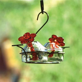 Parasol Bouquet-2 Hummingbird Feeder, Clear, 7 oz.