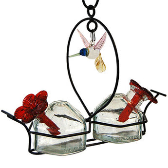 Parasol Bouquet-2 Deluxe Hummingbird Feeder with Ornament