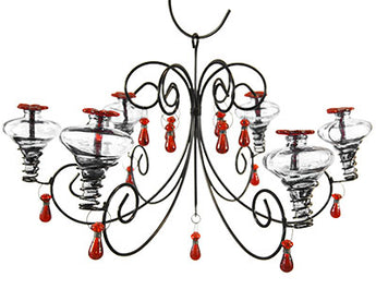 Parasol Grand Mini-Blossom Chandelier, Clear, 24 oz.