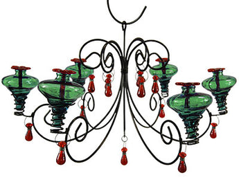 Parasol Grand Mini-Blossom Chandelier, Green, 24 oz.