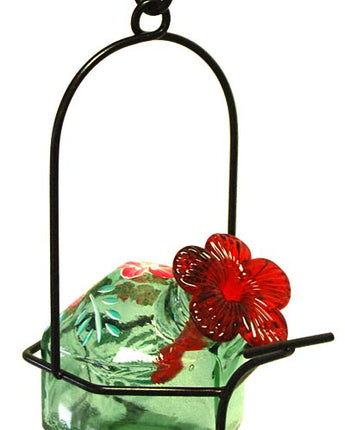 Parasol Botanica Lunch Pail Hummingbird Feeder, Green, 3.5oz