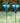 Mini-Blossom Hummingbird Feeders w/Stakes, Aqua, Pack of 2