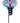 Mini-Blossom Botanica Staked Hummingbird Feeder, Aqua, 4 oz.