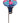 Mini-Blossom Botanica Staked Hummingbird Feeder, Blue, 4 oz.